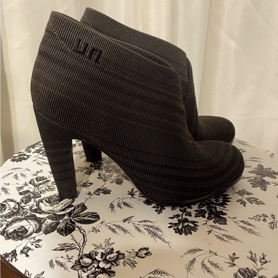 United Nude Textured Black Ankle Booties Size 36